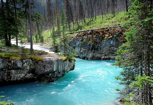 Now this would be a lazy river ride, Turquoise River, BC, Canada